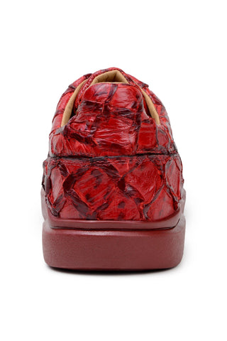 Belvedere Kingstone BR02 Exotic Pirarucu Lace-Up Casual Sneaker (BV3186)-AmbrogioShoes