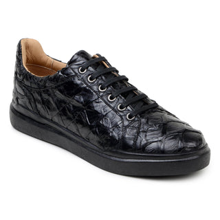 Belvedere Kingstone BR02 Men's Shoes Exotic Pirarucu Lace-Up Casual Sneaker (BV3186)-AmbrogioShoes