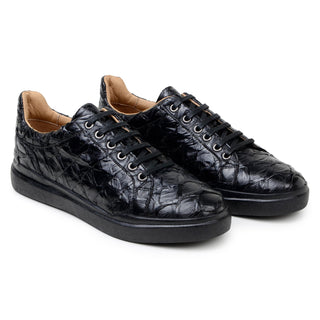 Belvedere Kingstone BR02 Men's Shoes Exotic Pirarucu Lace-Up Casual Sneaker (BV3186)-AmbrogioShoes