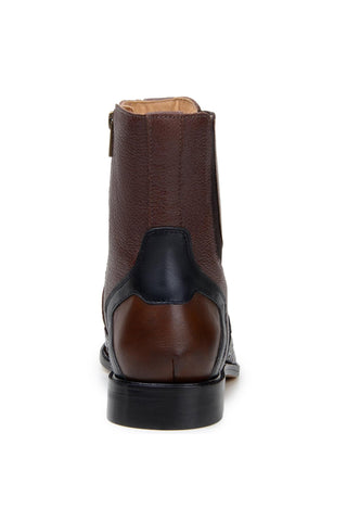 Belvedere Lima BR04 Exotic Pirarucu / Leather Zipper Boot (BV3195)-AmbrogioShoes