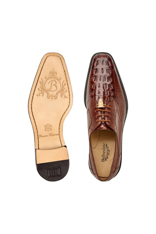 Belvedere Lusso Hornback & Lizard Derby-AmbrogioShoes