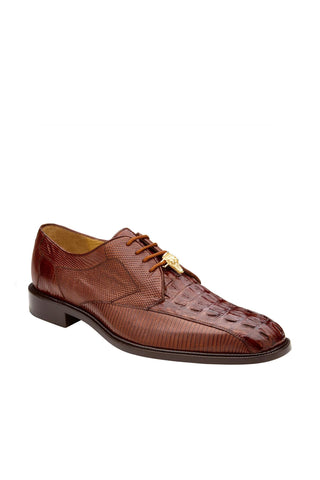 Belvedere Lusso Hornback & Lizard Derby-AmbrogioShoes
