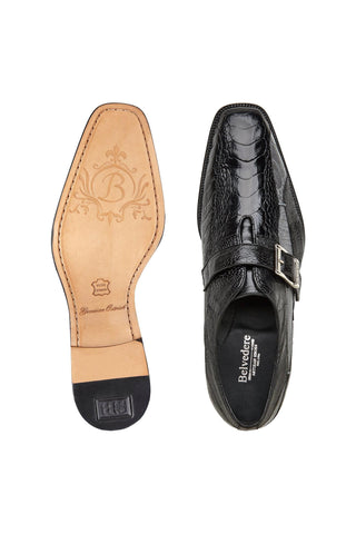 Belvedere Marte Ostrich Single Monk-Strap-AmbrogioShoes