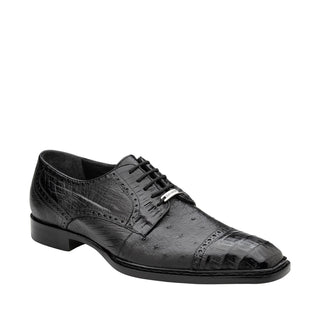 Belvedere Martino Crocodile & Ostrich Derby-AmbrogioShoes