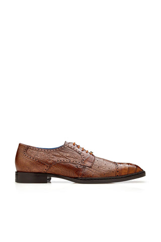 Belvedere Martino Crocodile & Ostrich Derby-AmbrogioShoes