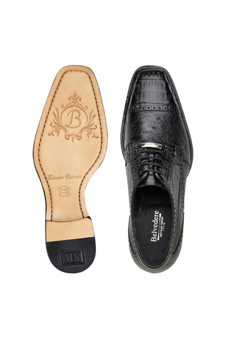Belvedere Martino Crocodile & Ostrich Derby-AmbrogioShoes