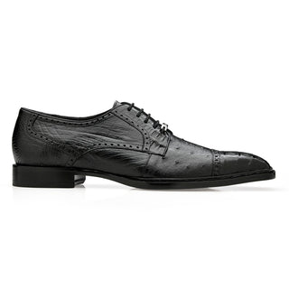 Belvedere Martino R104 Men's Shoes Exotic Caiman Crocodile / Ostrich Classic Derby (BV3190)-AmbrogioShoes