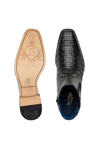 Belvedere Monte Crocodile & Leather Boot-AmbrogioShoes
