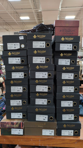 Belvedere Nome Eel & Ostrich Derby (235-240)-AmbrogioShoes