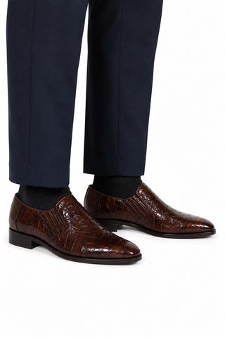 Belvedere Padre Alligator Loafer (190-193)(still needs pictures)-AmbrogioShoes
