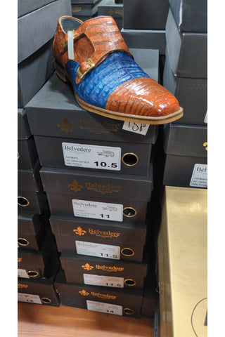 Belvedere Poalo Crocodile Double Monk-Strap (158)
