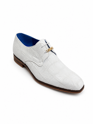 Belvedere R160 Amico Ostrich Patchwork Derby-AmbrogioShoes
