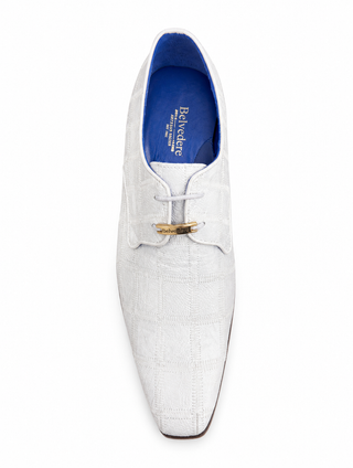 Belvedere R160 Amico Ostrich Patchwork Derby-AmbrogioShoes