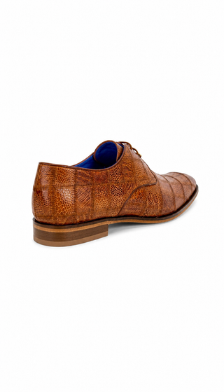 Belvedere R160 Amico Ostrich Patchwork Derby-AmbrogioShoes