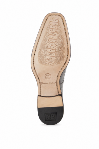 Belvedere R55 Roger Ostrich Skin Ankle Zipper Boots (BV3107)-AmbrogioShoes