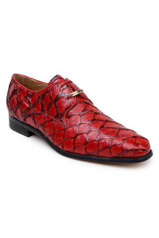 Belvedere Renzo BR01 Exotic Pirarucu Lace-Up Derby (BV3185)-AmbrogioShoes