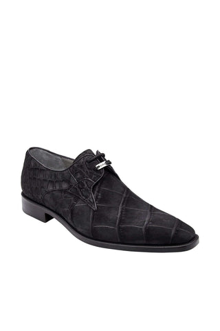 Belvedere Rome Alligator Suede Derby-AmbrogioShoes