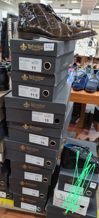 Belvedere Stefano Alligator Chukka Boot (233-234)-AmbrogioShoes