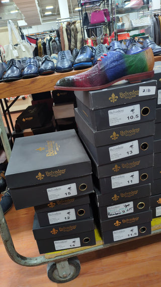 Belvedere Totti Ostrich Derby (218)-AmbrogioShoes