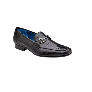 Belvedere Udine 1030 Men's Shoes Exotic Caiman Crocodile / Lizard Horse-bit Loafer (BV3182)-AmbrogioShoes