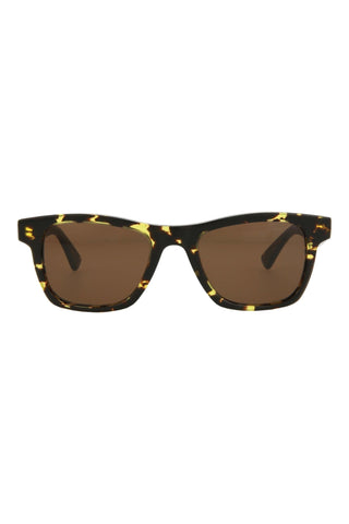 Bottega Veneta BV1120S Spotted Havana Sunglasses-AmbrogioShoes
