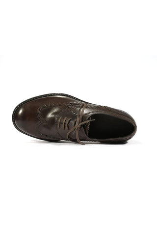 Bottega Veneta Men's Brown Leather Lace-Up Designer Shoes (BOT1501)