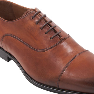 Bruno Magli Adriano Men's Shoes Calf-Skin Leather Cap-Toe Oxford (BM1079)-AmbrogioShoes