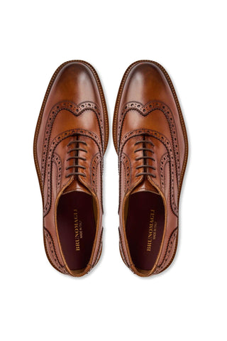 Bruno Magli Alfonso Calf-Skin Leather Wing-Tip Oxford (BM1021)-AmbrogioShoes