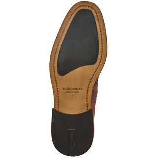 Bruno Magli Ancona Men's Shoes Calf-Skin Leather Kiltie Wing-Tip Double Monk-Strap (BM1091)-AmbrogioShoes