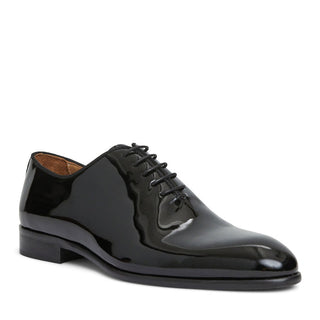 Bruno Magli Angelo Men's Shoes Patent Calf-Skin Leather Whole Cut Oxford (BM1096)-AmbrogioShoes