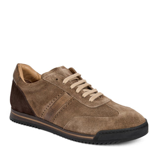 Bruno Magli Bellagio Taupe suede sneaker view 1