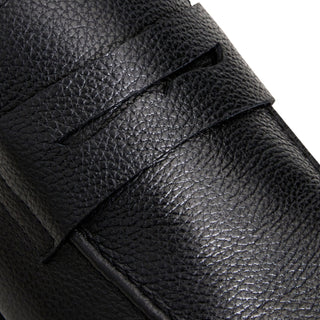 Bruno Magli Lastra Men's Shoes Tumbled Calf-Skin Leather Penny Loafer (BM1064)-AmbrogioShoes