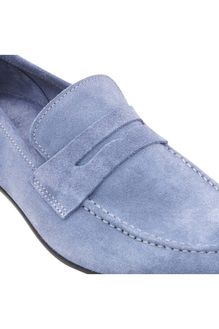 Bruno Magli Lastra Suede Unlined Slip-On Penny Loafer (BM1028)-AmbrogioShoes