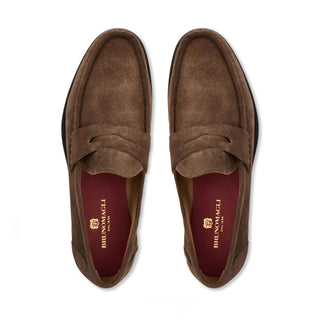 Bruno Magli Lombardo Suede Penny Loafer-AmbrogioShoes