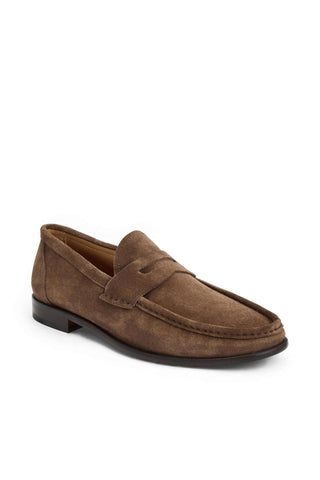 Bruno Magli Lombardo Suede Penny Loafer-AmbrogioShoes
