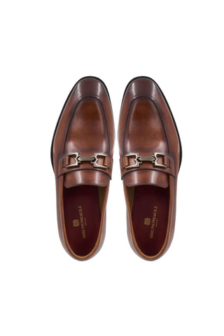 Bruno Magli Maioco Calf-Skin Leather Horse-Bit Loafer (BM1030)-AmbrogioShoes