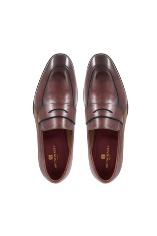 Bruno Magli Maioco Nappa Penny Loafer-AmbrogioShoes