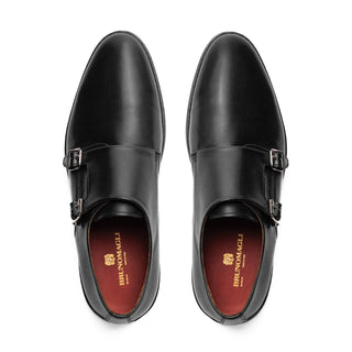 Bruno Magli Palestro Men's Shoes Calf-Skin Leather Double Monk-Strap Sneaker (BM1070)-AmbrogioShoes