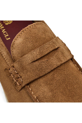 Bruno Magli Patrizio Suede Penny Loafer-AmbrogioShoes