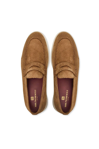 Bruno Magli Patrizio Suede Penny Loafer-AmbrogioShoes