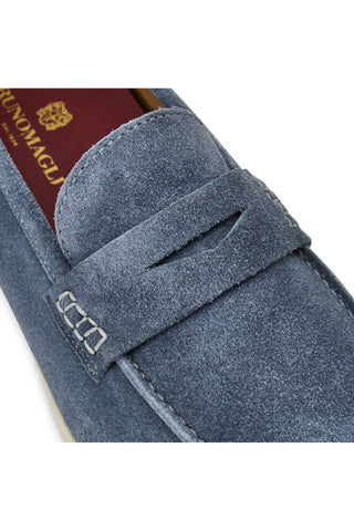 Bruno Magli Patrizio Suede Penny Loafer-AmbrogioShoes