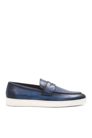 Bruno Magli Prato Calf-Skin Leather Horse-Bit Slip-On Penny Loafer (BM1003)-AmbrogioShoes