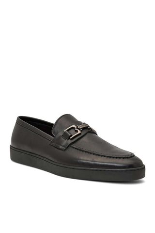 Bruno Magli Prato Calf-Skin Leather Horse-Bit Sneaker (BM1002)-AmbrogioShoes
