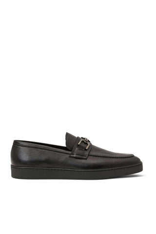 Bruno Magli Prato Calf-Skin Leather Horse-Bit Sneaker (BM1002)-AmbrogioShoes
