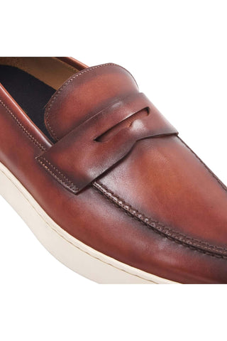 Bruno Magli Prato Leather Horse-Bit Slip-On Penny Loafer (BM1003)-AmbrogioShoes
