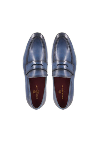 Bruno Magli Prato Leather Horse-Bit Slip-On Penny Loafer (BM1003)-AmbrogioShoes