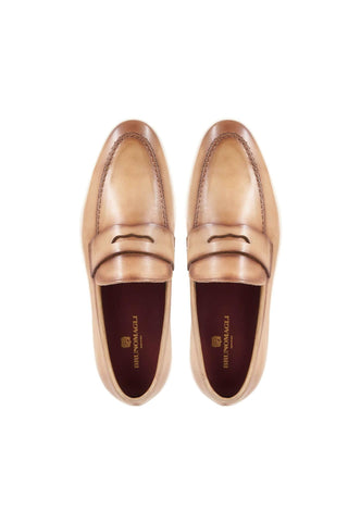 Bruno Magli Prato Leather Horse-Bit Slip-On Penny Loafer (BM1003)-AmbrogioShoes
