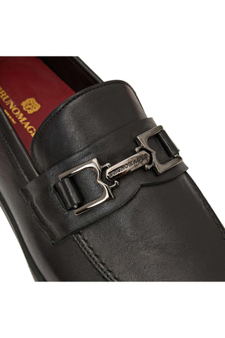 Bruno Magli Prato Leather Horse-Bit Sneaker (BM1002)-AmbrogioShoes