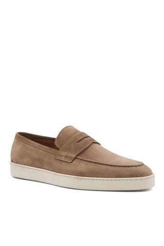 Bruno Magli Prato Suede Slip-On Penny Loafer (BM1003)-AmbrogioShoes