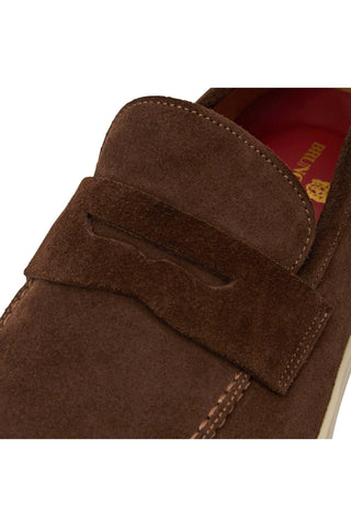 Bruno Magli Prato Suede Slip-On Penny Loafer (BM1003)-AmbrogioShoes